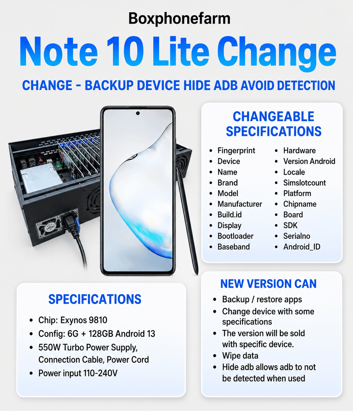 SAMSUNG Note 10 Lite Change Farm 6+128