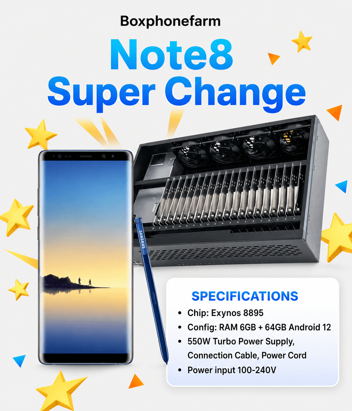 SAMSUNG Note 8 Super Change Farm 6+64