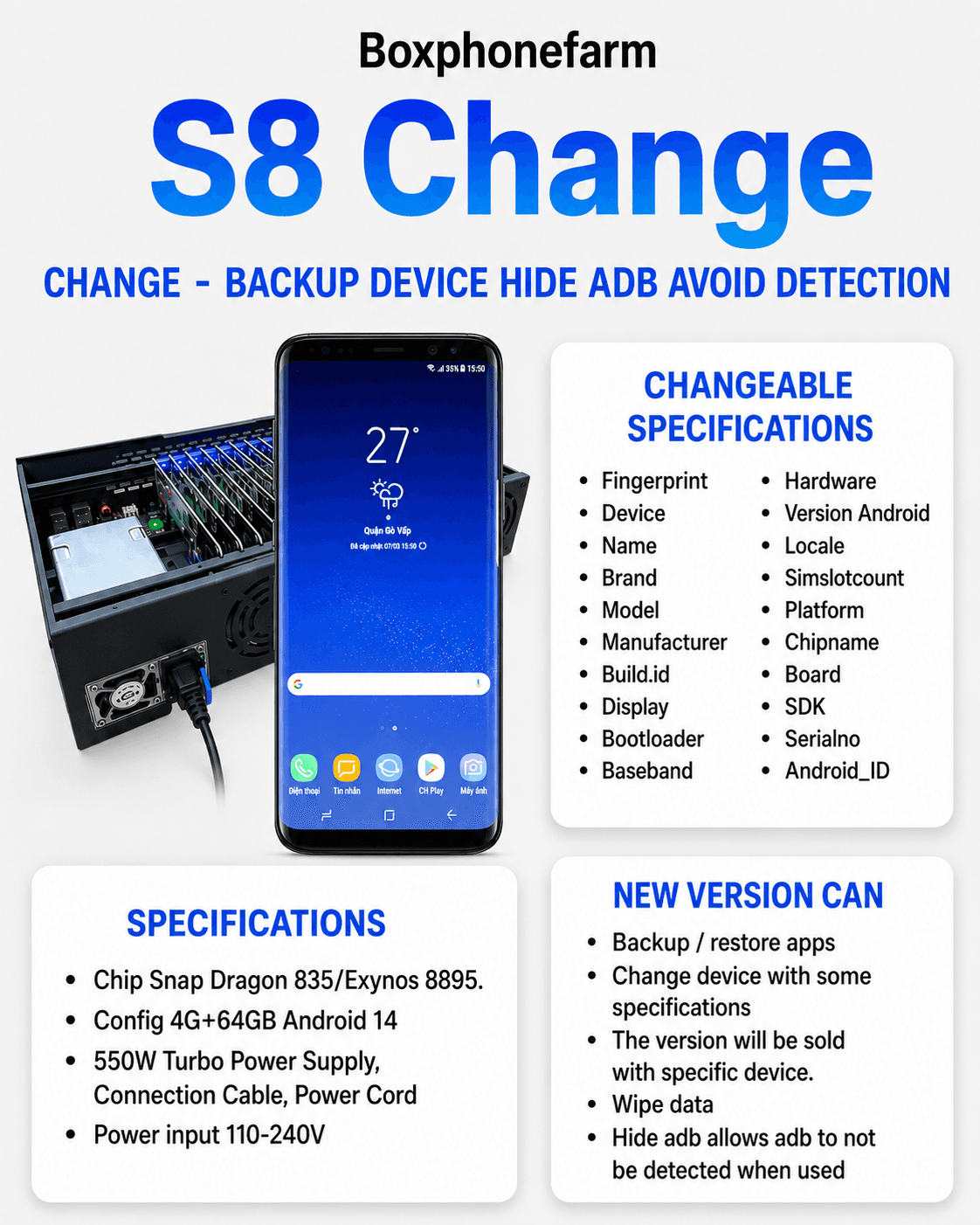 SAMSUNG S8 Change Farm 4+64 (2026 Gen)